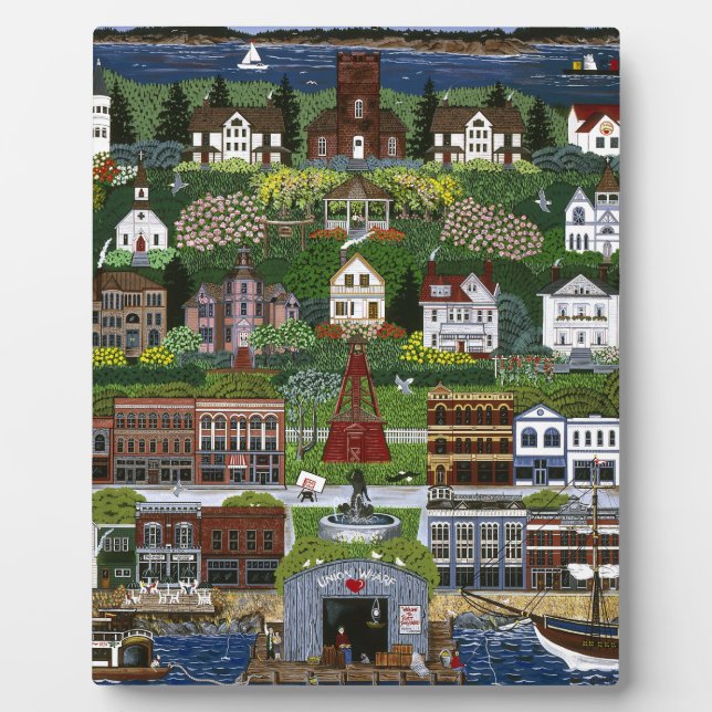 Plaque Photo Port historique Townsend, Washington (Devant)