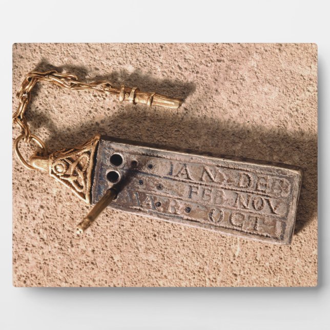 Plaque Photo Portable cadran solaire, argent et or, 10e siècle  (Devant)