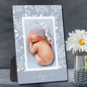 Plaque Photo Porte photo bleue Retour Porte photo sans cadre