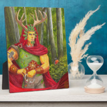 Portrait détaillé de Cernunnos le roi de chêne cel