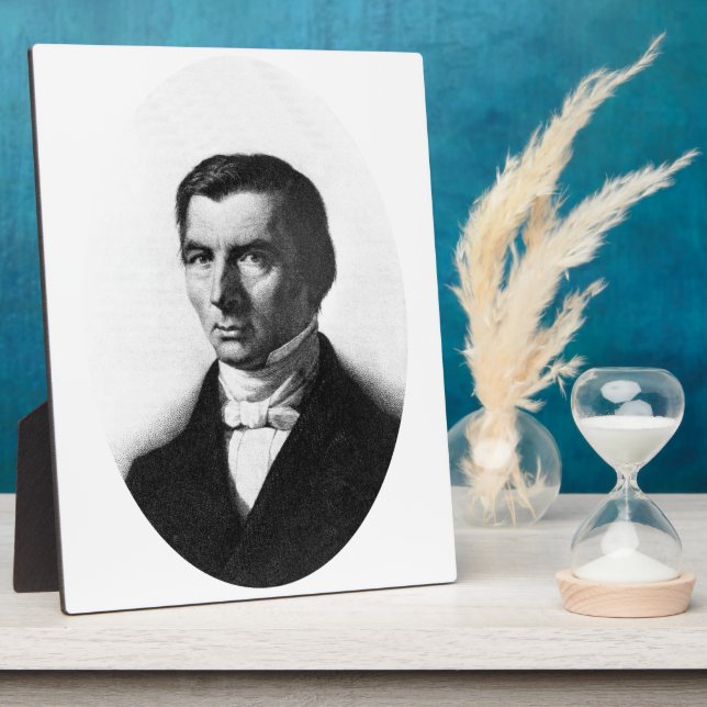 Plaque Photo Portrait du libéral classique Frederic Bastiat (Côté)