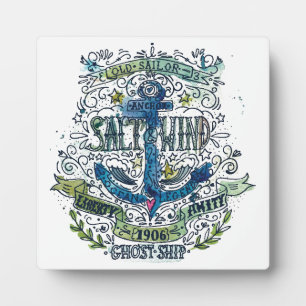Plaque Photo Poster de l'Ancre Old Sailor