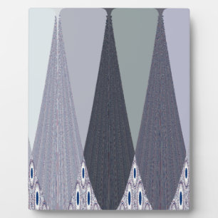 Plaque Photo Pots Chevron Gris Cendré Imprimer