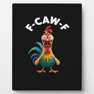 Plaque Photo Poulet F-Caw-F F-Caw-F Poulet Classique Cool Uniqu