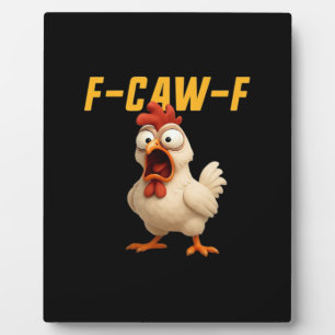 Plaque Photo Poulet F-Caw-F Poulet Drôle F-Caw-F Équipement Vin