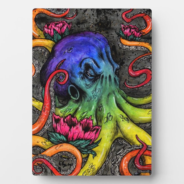 Plaque Photo poulpe (Devant)