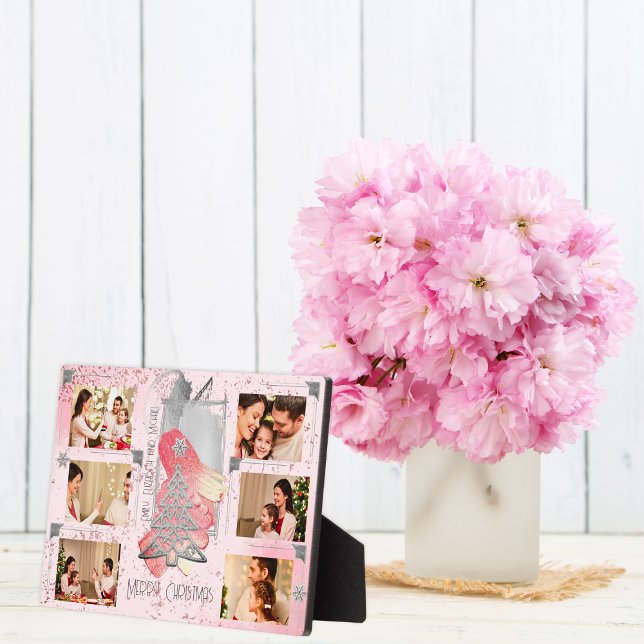 Plaque Photo Pour son rose Noël photo souvenir garde (Créateur téléchargé)