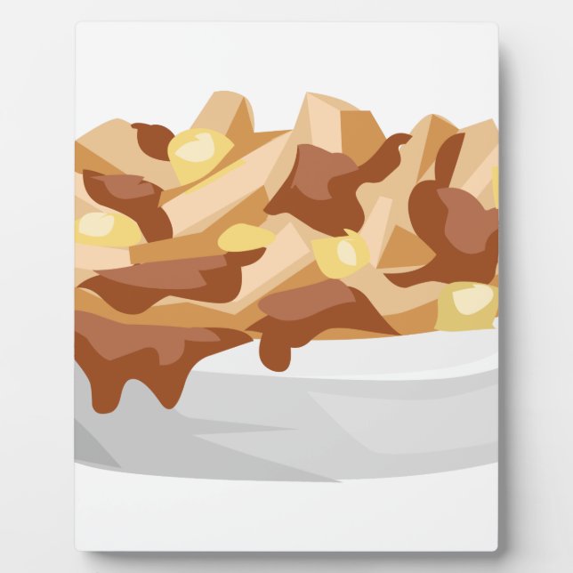 Plaque Photo poutine (Devant)