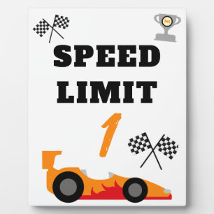 Plaque Photo Premier tour sur la piste, fête d'anniversaire pou