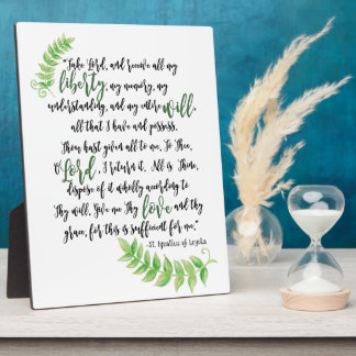 Plaque Photo Prenez Seigneur