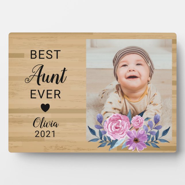 Plaque Photo Présentation personnalisée de la grossesse de cadr (Devant)