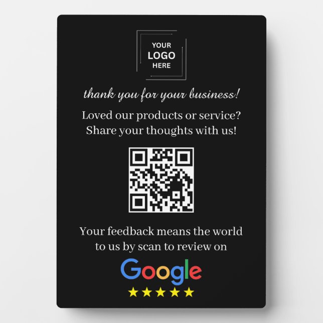 Plaque Photo Présentoir de style chevalet pour code QR de criti (Devant)