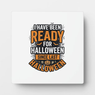 Plaque Photo Prêt pour Halloween Vintage Chemise Épouvante Desi
