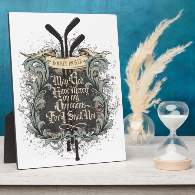 Plaque Photo Prière de hockey (Côté)