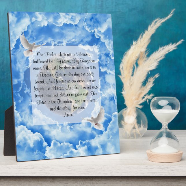 Plaque Photo Prière du Seigneur (Côté)