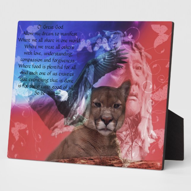 Plaque Photo Prière indienne (Côté)