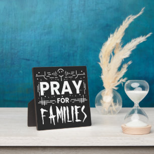 Plaque Photo Priez pour les familles
