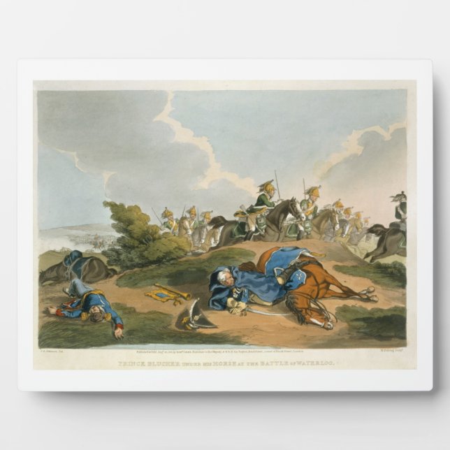 Plaque Photo Prince Blucher et Horse (Devant)