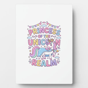 Plaque Photo Princesse Licorne du Royaume Licorne Charmant POD