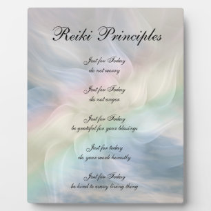 Plaque Photo Principes de Reiki Flower Mandala