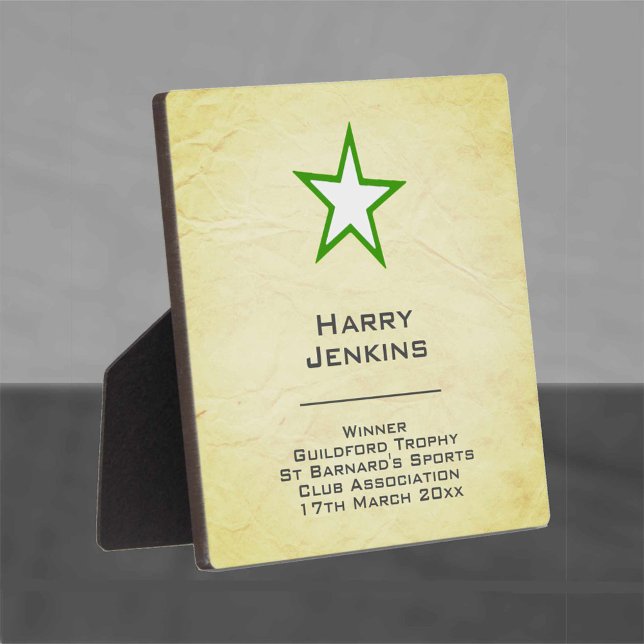 Plaque Photo Prix du gagnant du club ou de l'association (Créateur téléchargé)