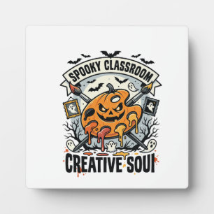 Plaque Photo Professeur d'art Halloween Classe effrayante