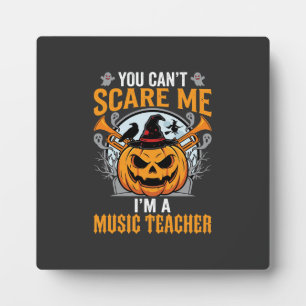 Plaque Photo Professeur de Musique Halloween Citrouille Effraya