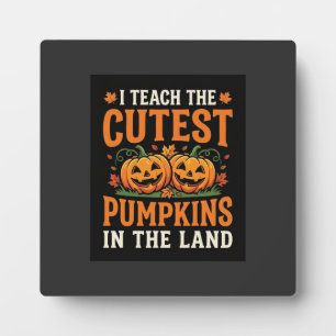 Plaque Photo Professeur d'Halloween Citrouilles les plus mignon
