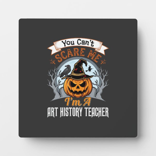 Plaque Photo Professeur d'histoire de l'art Halloween Design de (Devant)
