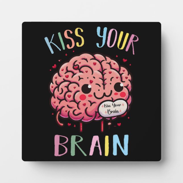 Plaque Photo Professeur Kiss Your Brain (Devant)