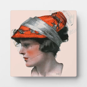 Plaque Photo Profil de Woman