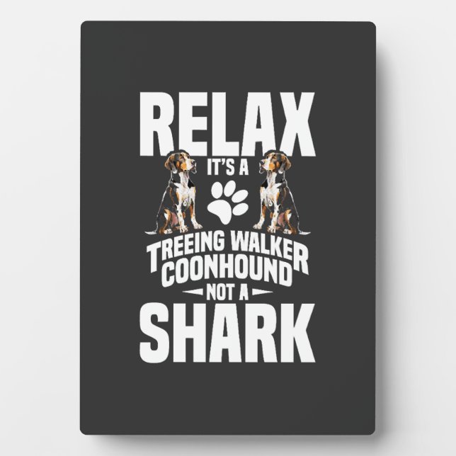 Plaque Photo Propriétaire de Treeing Walker Coonhound Chiot Se  (Devant)