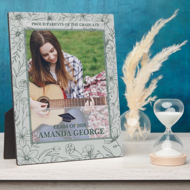 Plaque Photo Proud Parents Graduation Photo Keepsake (Côté)