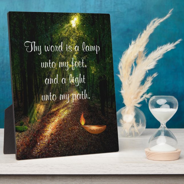 Plaque Photo Psalm 119:105  (Côté)