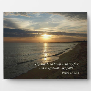 Plaque Photo Psalm 119:105 Thy word is a lamp