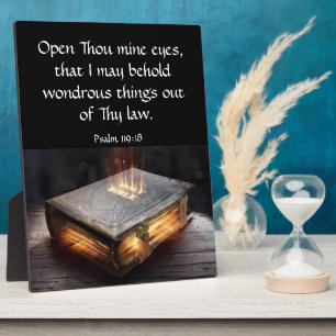 Plaque Photo Psaume 119:18