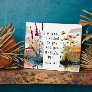 Plaque Photo Psaume 30 2 Ô Seigneur, je t'ai crié et tu m'as gu