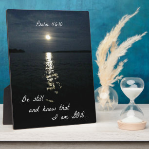 Plaque Photo Psaume 46:10