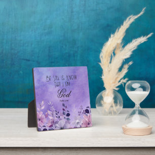 Plaque Photo Psaume 46:10 verset biblique