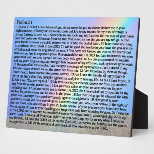 Plaque Photo Psaumes 31:1-24