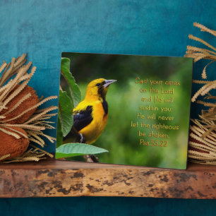 Plaque Photo Psaumes 55:22 Inspirationnel