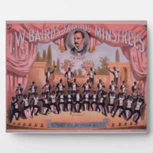 Plaque Photo Publicité pour 'I.W. Les célèbres ministres de Bai