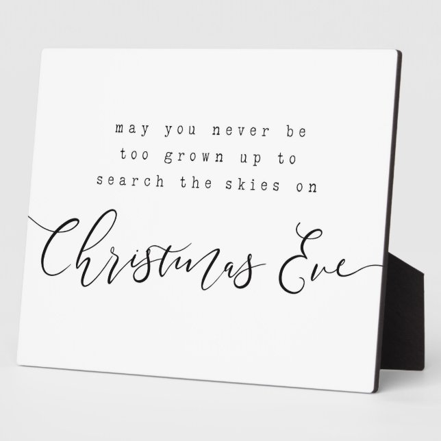 Plaque Photo Puissiez-vous jamais être trop grand pour chercher (Côté)