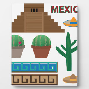 Plaque Photo pyramide mexicaine