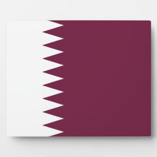 Plaque Photo Qatar - Drapeau du Qatar