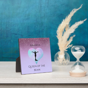 Plaque Photo Queen Of The Beam Gymnastique Purple Ombre Parties