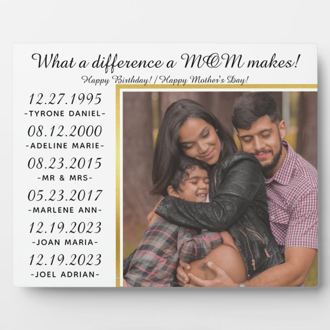 Plaque Photo Quelle Différence La MDM Fait L'Anniversaire De Gr (Devant)