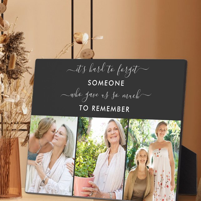 Plaque Photo Quelqu'un à se souvenir 3 Photo Noir Mémorial (Créateur téléchargé)