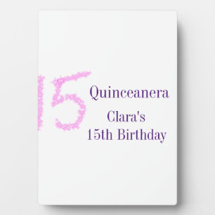 Plaque Photo Quinceanera 15e anniversaire parties scintillant r