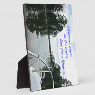 Plaque Photo Quota about time spent on the water.